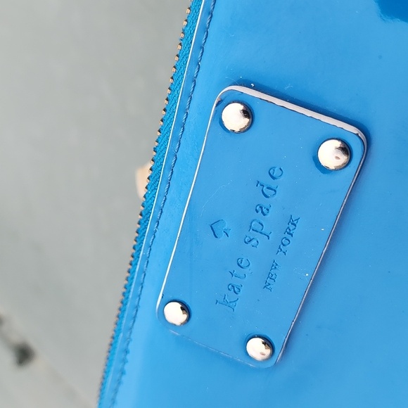 Kate Spade Blue Patent Leather wallet - Picture 9 of 15